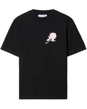 Off-White c/o Virgil Abloh T-Shirt À Motif Roses Arrows - Noir