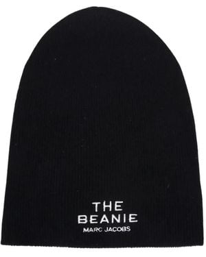 Marc Jacobs Embroidered-Logo Beanie - Black