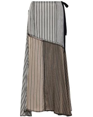Maison Margiela Skirt With Raw Hem - Grey