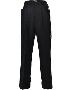 BED j.w. FORD Pleated Tailored Trousers - Black