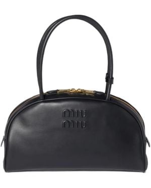Miu Miu Beau Leather Bag - Black