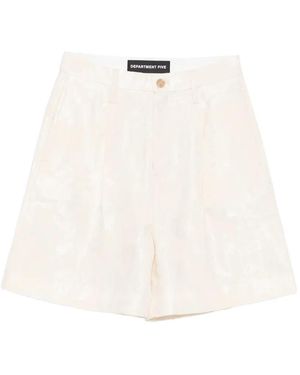 Department 5 Shorts Con Motivo Floral En Jacquard - Neutro