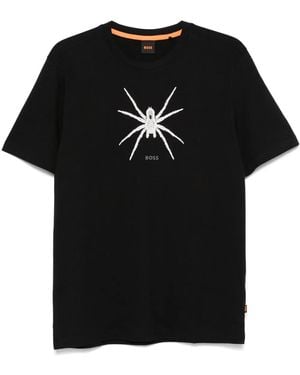 BOSS プリント Tシャツ - ブラック
