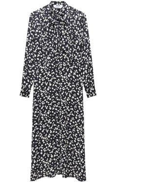 MSGM Spot-Print Maxi Dress - White