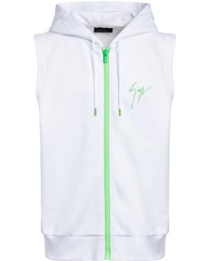 Giuseppe Zanotti Lr-41 Sleeveless Hoodie - White