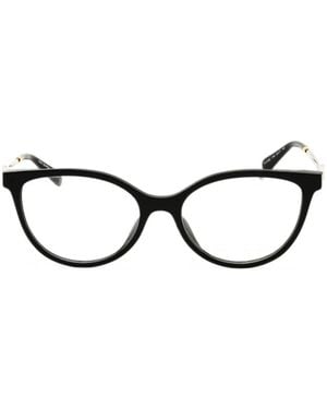 Tory Burch Logo-Plaque Glasses - Black