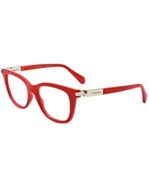 Ferragamo Eyewear Square-Frame Glasses - Red