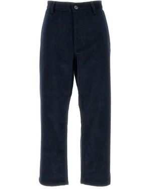 Sibel Saral Pantalones De Pana Con Botones - Azul