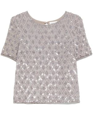 P.A.R.O.S.H. Sequined T-Shirt - Grey