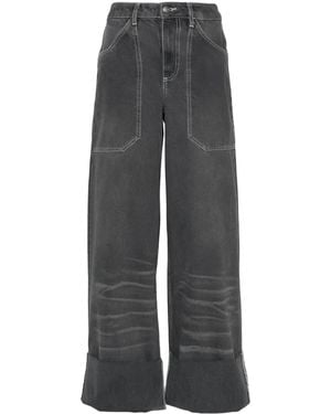 CANNARI CONCEPT Halbhohe Wide-Leg-Jeans - Grau