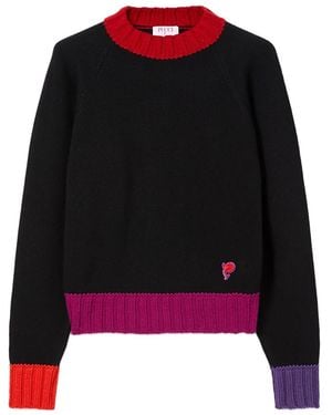 PUCCI Sweater With Colour Block Details - Black