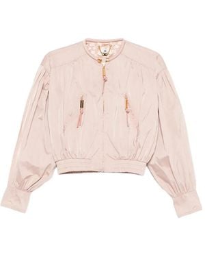 Elisabetta Franchi Bomber Jacket - Pink