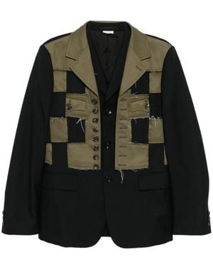 Comme des Garçons Patchwork Blazer - Black