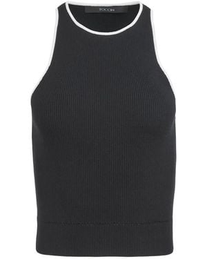 Toccin Avery Trimmed Tank Top - Black
