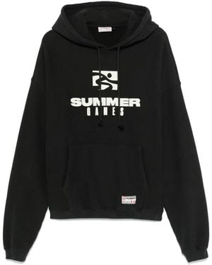 SUMMER GAMES Logo-Print Hoodie - Black