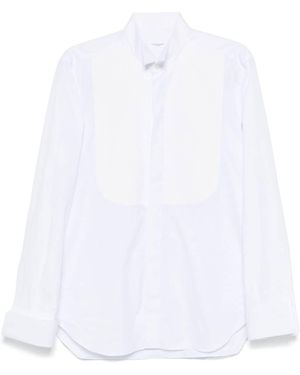 Barba Napoli Tuxedo Shirt - White