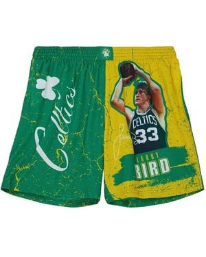 Mitchell & Ness Larry Bird Boston Celtics Hardwood Classics Shorts - Green