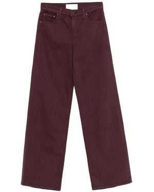 Mother Wide-Leg Jeans - Purple