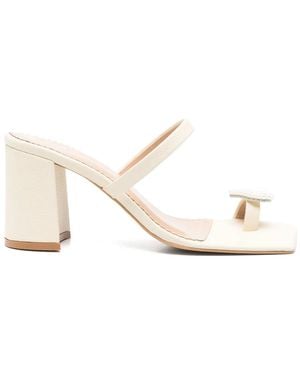 Vanina 70Mm Reine De Coeur Mules - Natural