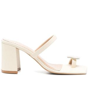 Vanina 70Mm Reine De Coeur Mules - Natural
