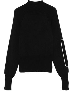 ..,merci Maglione Con Ricamo - Nero