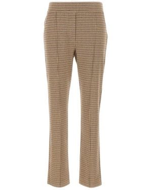 Elena Miro Print Elasticated-waistband Trousers - ナチュラル