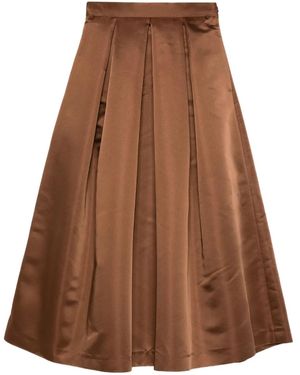 Lunatica Milano Luna 88 Duchesse Midi Skirt - Brown