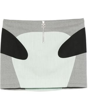 Off-White c/o Virgil Abloh Zip-Fastening Mini Skirt - Grey
