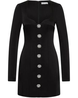 Rebecca Vallance Annaleigh Mini-Jurk Met Knopen - Zwart