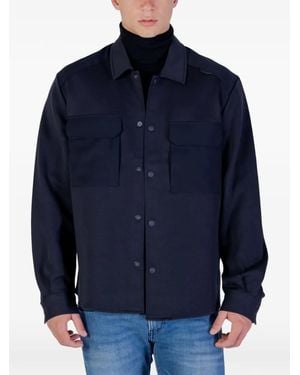 Antony Morato Camicia Con Tasche Con Patta - Blu