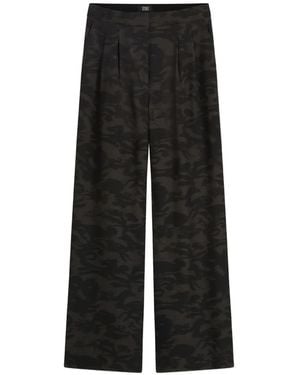 Scotch & Soda Abstract-Print Trousers - Black