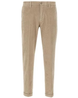 Re-hash Corduroy Logo Trousers - Natural