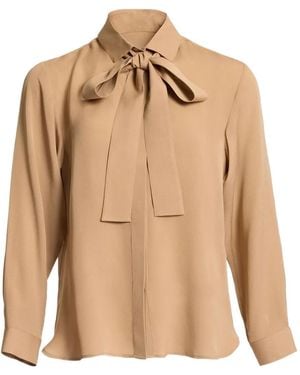 Elie Saab Silk Shirt - Natural