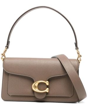 COACH Sac Cabas Tabby À Logo - Marron