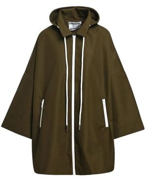Essentiel Antwerp Krimson Hooded Coat - Green