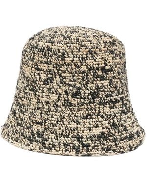 IBELIV Tiga Raffia Bucket Hat - Natural