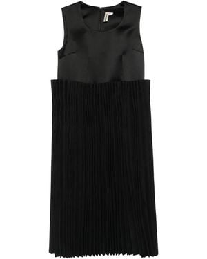 Comme des Garçons Pleated Sleeveless Dress - Black