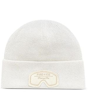 Bogner Fire + Ice Goggle Patch Beanie - White