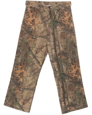 LC23 Hose Mit Blatt-Print - Weiß