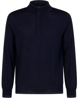 Canali ハイネック セーター - ブルー
