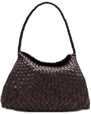 Dragon Diffusion Kleine Santa Maria S. Croce Geweven Shopper - Zwart