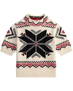Polo Ralph Lauren Snowflake Mockneck Short-Sleeve Jumper - Multicolour