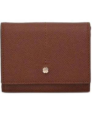Lottusse Portefeuille En Cuir À Fini Grainé - Brown