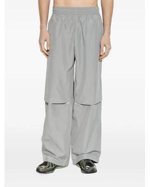 New Balance Reflective-Trim Track Trousers - Grey