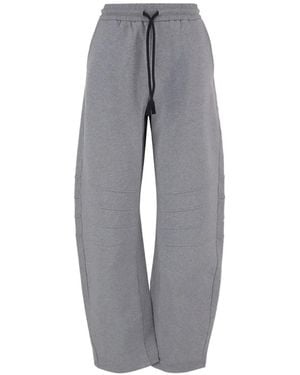 Just Cavalli Drawstring-Waist Track Pants - Gray