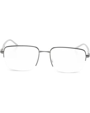 Tag Heuer Brille Mit Eckigem Gestell - Weiß