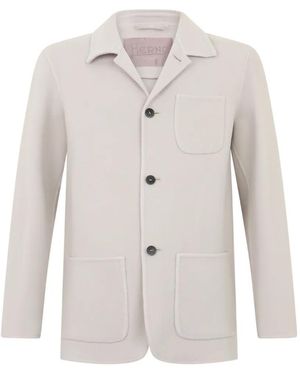 Herno Veste À Boutonnière - Blanc