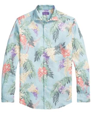 Ralph Lauren Floral-Print Shirt - Blue