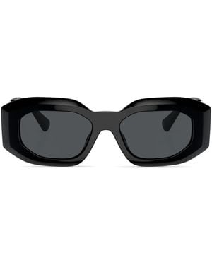 Versace Gafas de sol Medusa con montura geométrica - Negro
