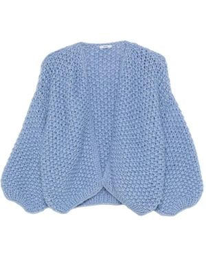 Maiami Cárdigan de manga farol - Azul